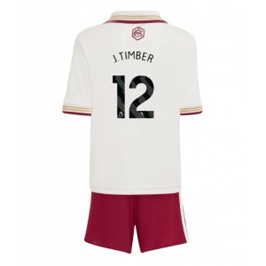 Fotbalové Dres Arsenal Jurrien Timber #12 Dětské Třetí Oblečení 2025-26 Krátký Rukáv (+ trenýrky)